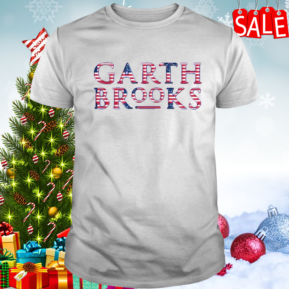 Garth Brooks America Flag Title shirt
