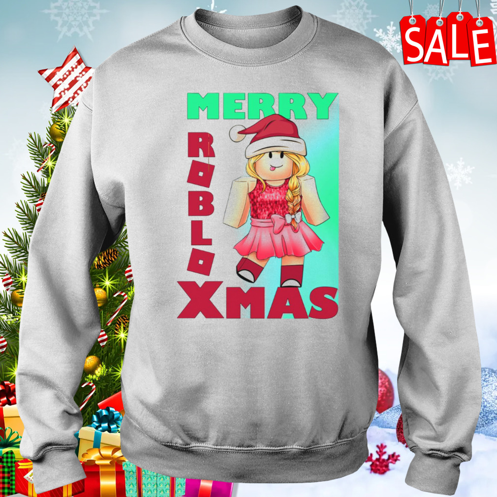 FREE shipping Merry Roblox Xmas Christmas Girl Shirt, Unisex tee