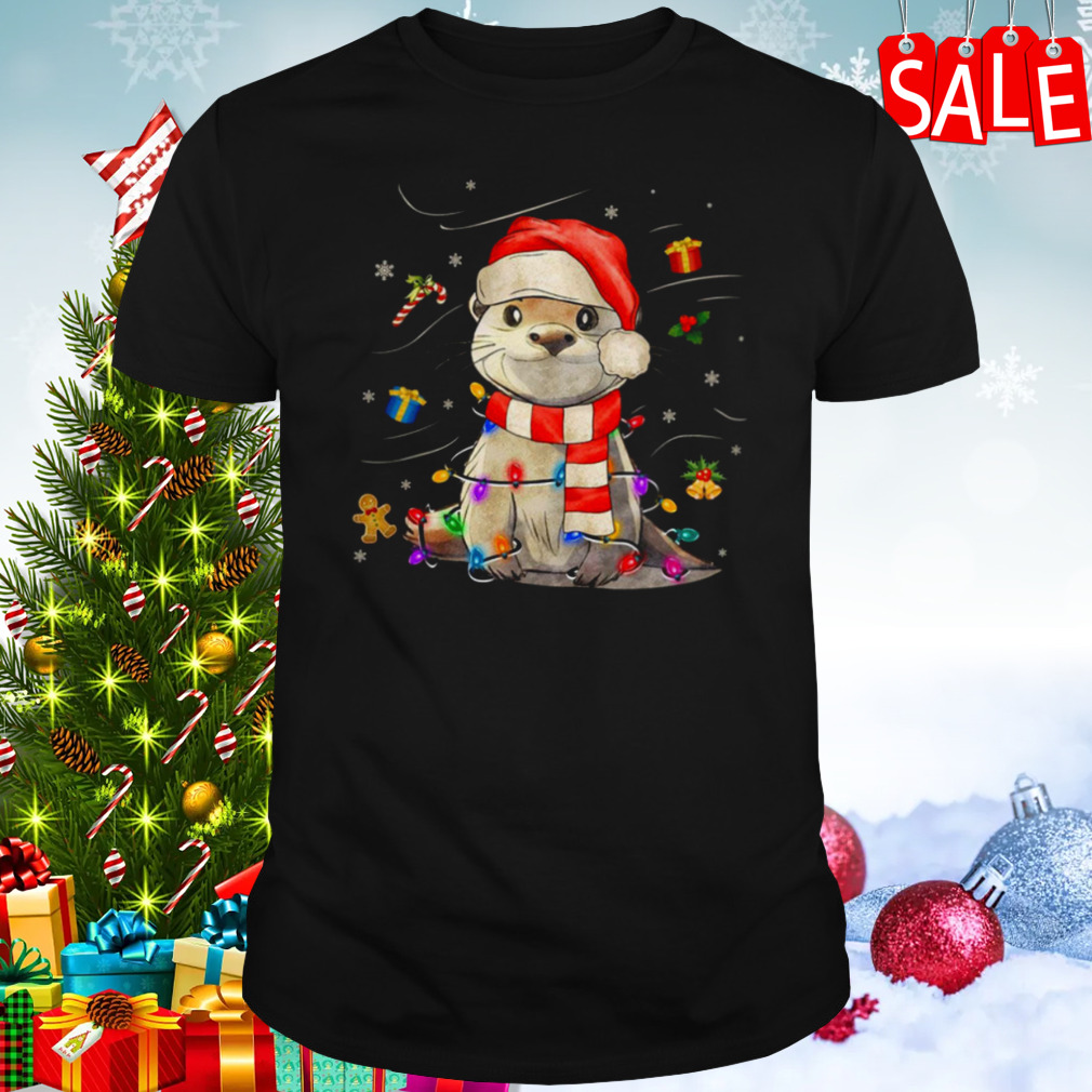 Otter Christmas shirt