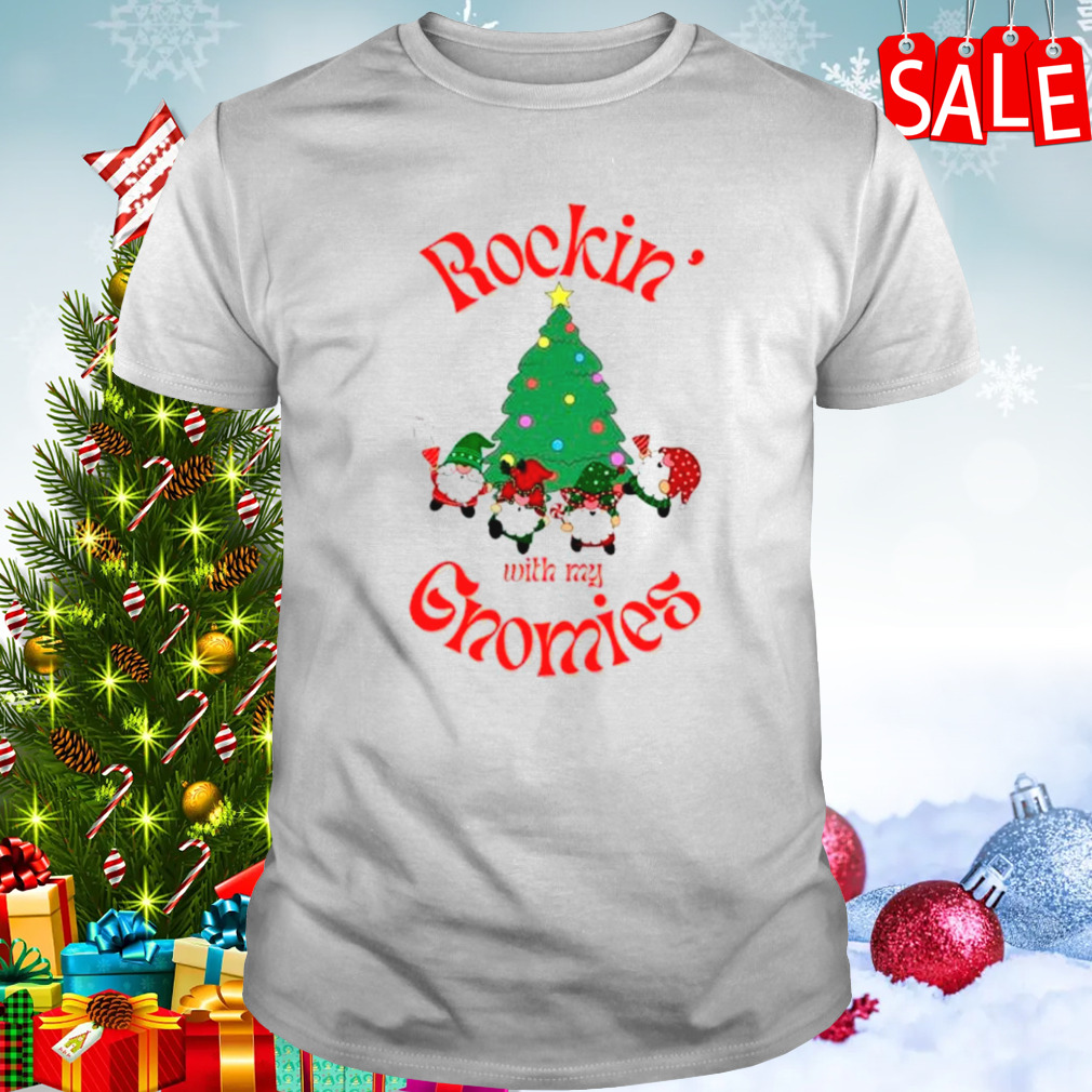 Rockin’ with my gnomies Christmas tree shirt