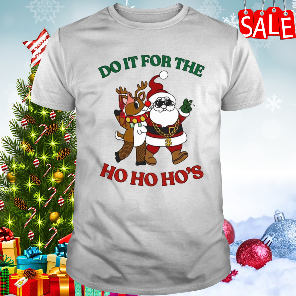 Santa and reindeer doin’ it for the ho’s shirt