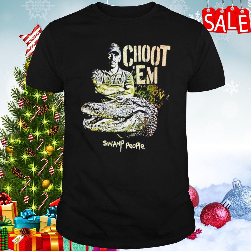 Troy Landry Crocodile choot ’em swamp people shirt