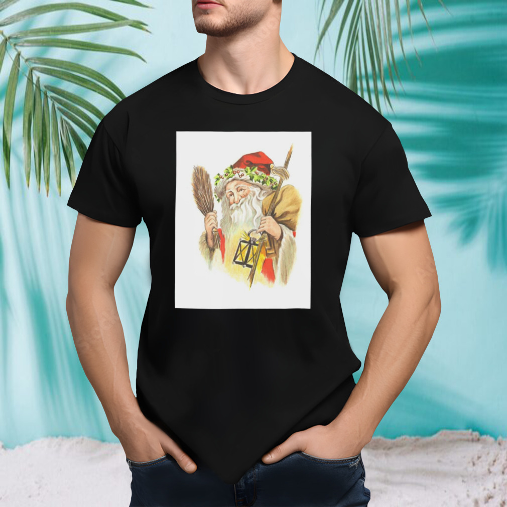 Victorian Christmas Retro Santa shirt