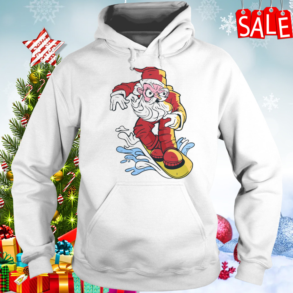 Snowboarding Christmas shirt 5 Hoodie