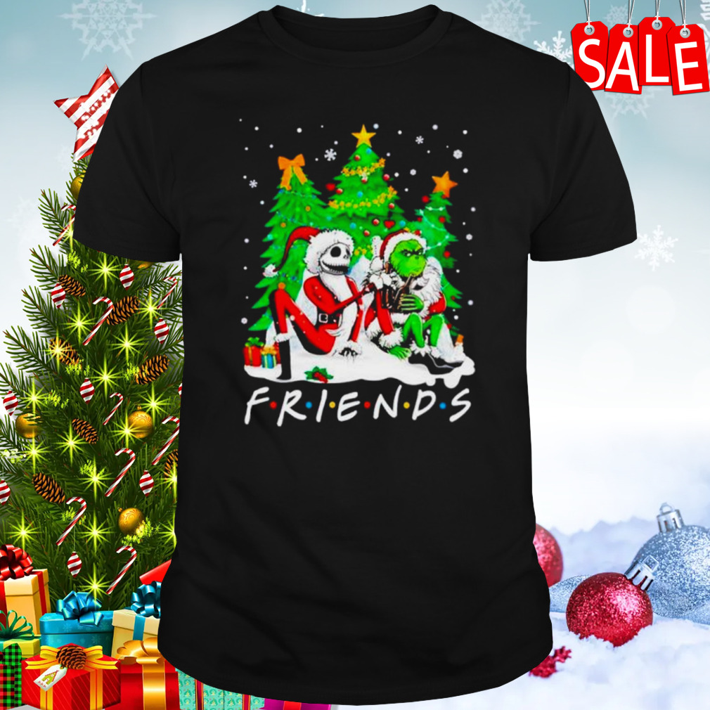 Jack Skellington and Grinch drunk merry Christmas shirt
