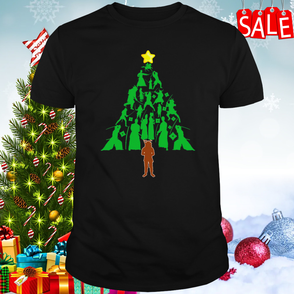 Samurai Warrior Christmas Tree shirt