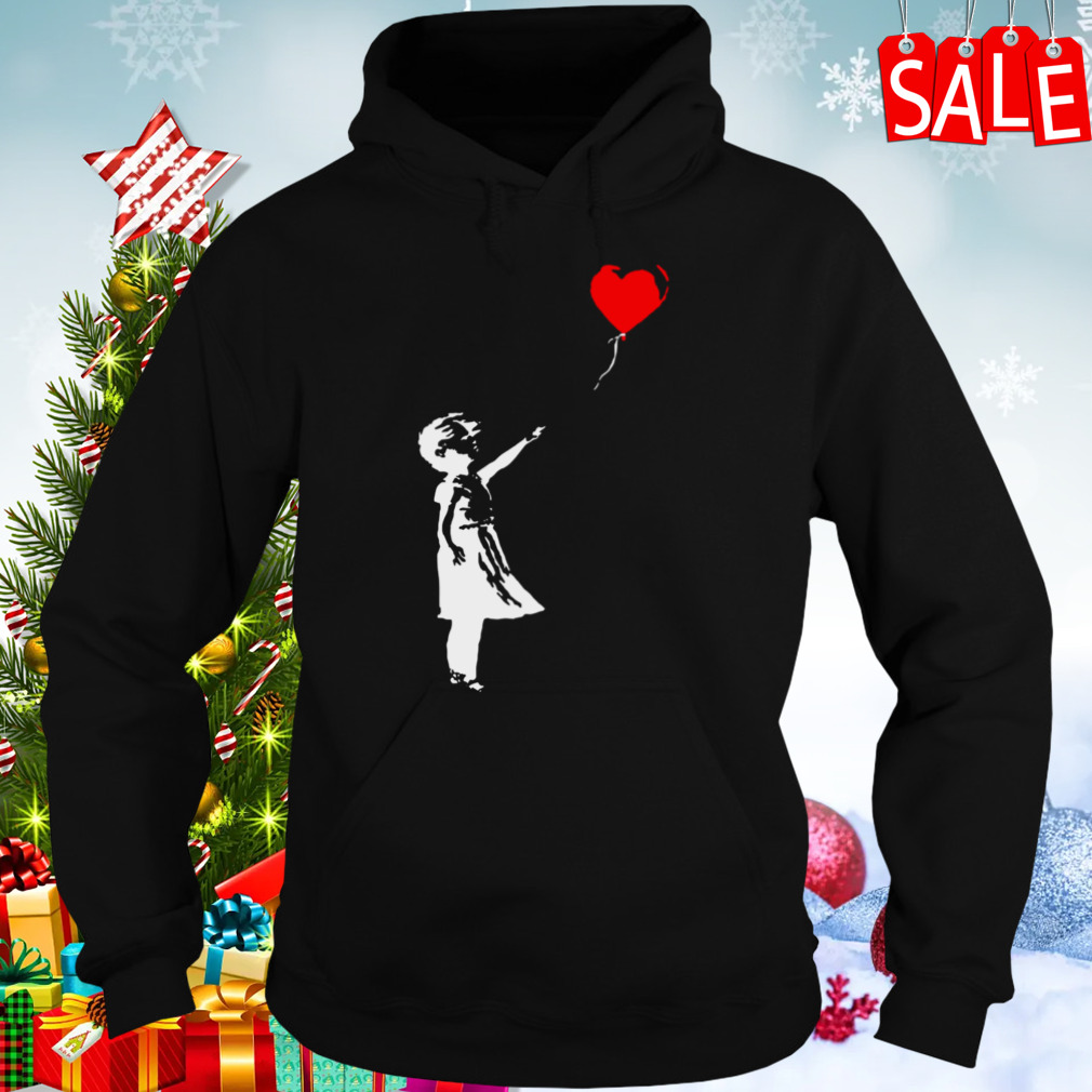 Banksy Bristol Girl With Balloon Stencil Political shirt 5 Hoodies