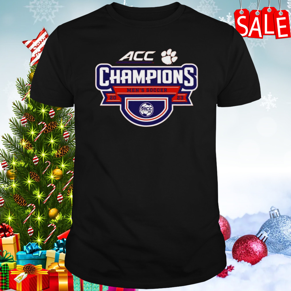 Clemson Tigers 2023 ACC Men’s Soccer Conference Tournament Champions Locker Room T-Shirt 1 Unisex tshirt