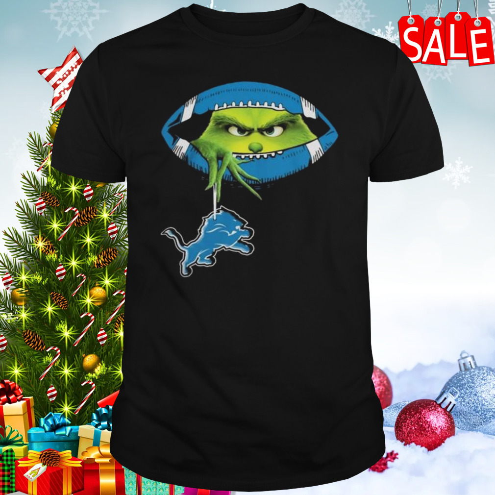 Ew, People The Grinch Hold Detroit Lions Logo Shirt