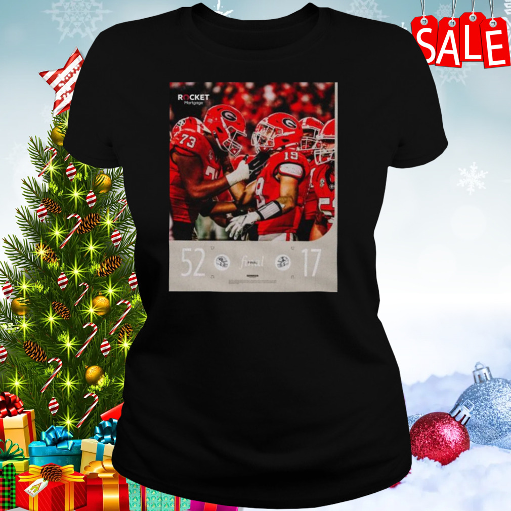 Georgia Bulldogs Wins 51 17 Ole Miss Rebels 2023 SEC East Championship Final Score Shirt 2 Women's tshirt
