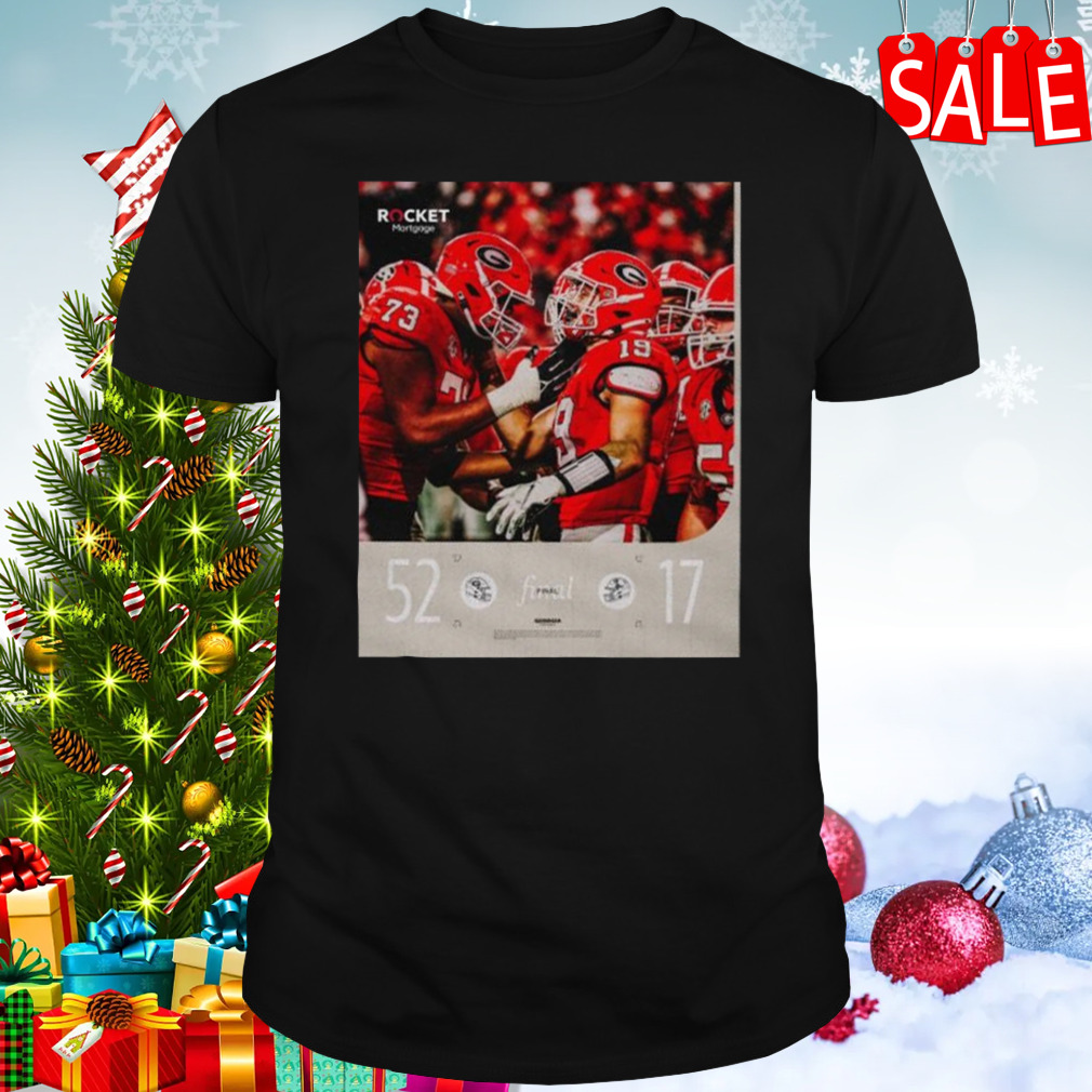 Georgia Bulldogs Wins 51 17 Ole Miss Rebels 2023 SEC East Championship Final Score Shirt 1 Unisex tshirt