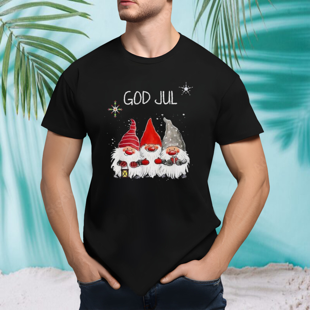 Nisse God Jul Norwegian Christmas T-shirt