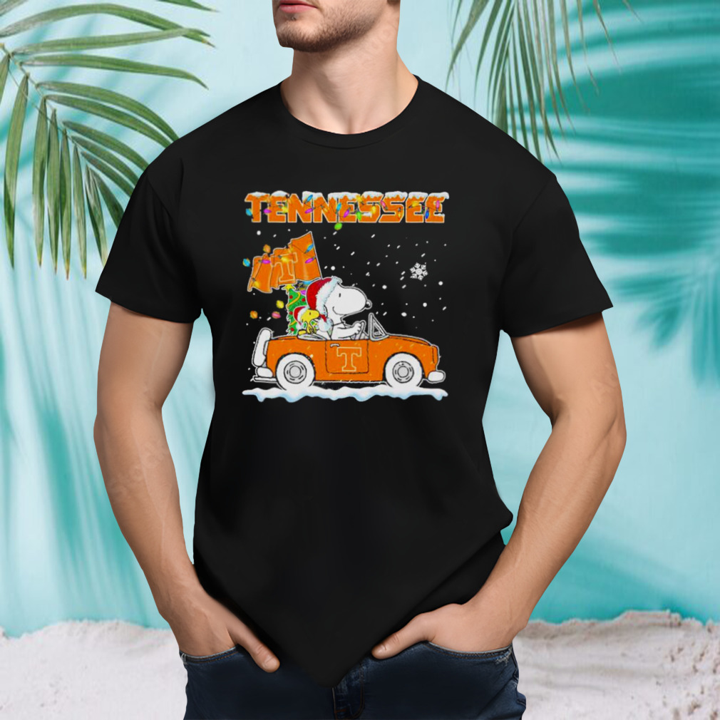 Snoopy and Tennessee Vols Christmas Car 2023 Shirt
