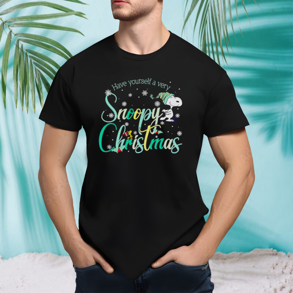 Snoopy and Woodstock have yourself a very Christmas t-shirt