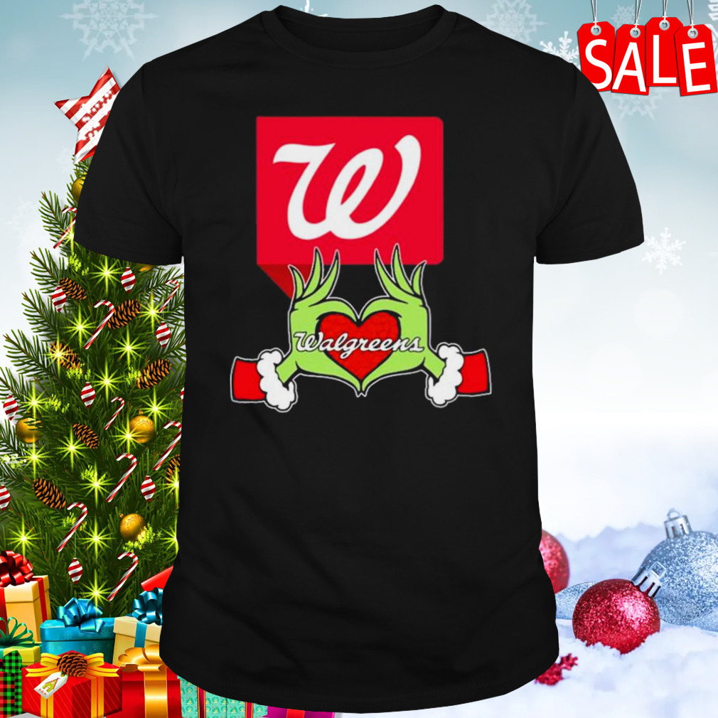 The Grinch Hand Love Walgreens Logo t-shirt