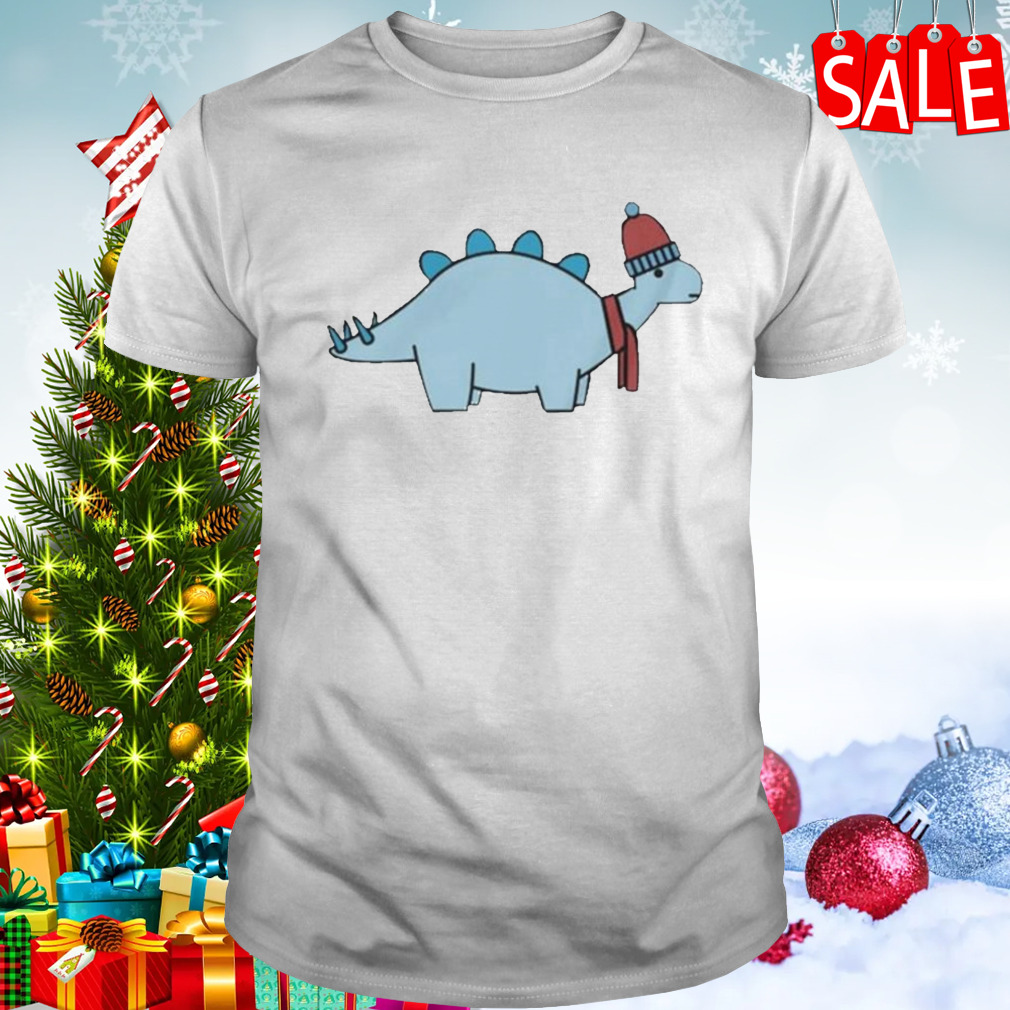 Winter stegosaurus 2023 Christmas t-shirt