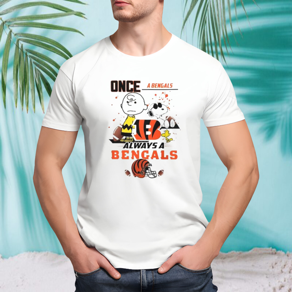 Cincinnati Bengals And Charlie Brown Once A Bengals Always A Bengals T-Shirt