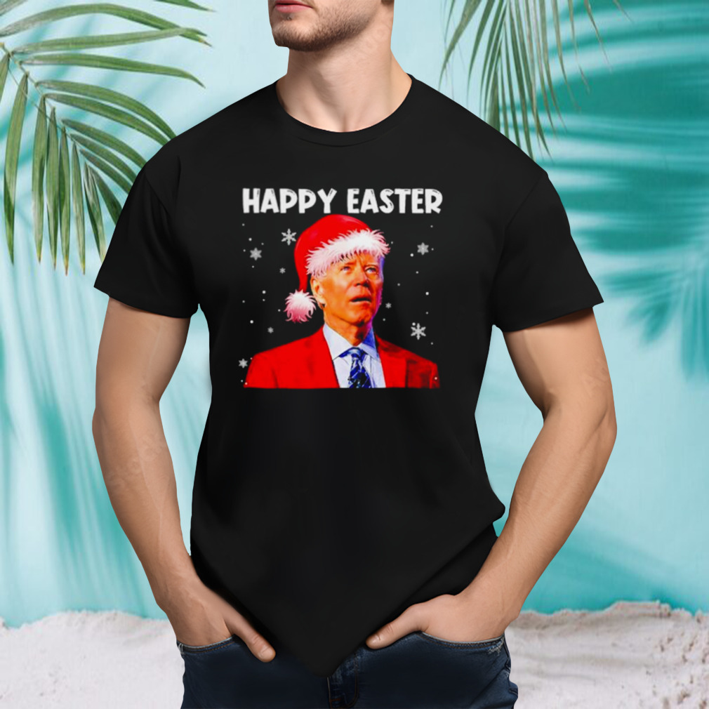 Joe Biden Santa happy easter funny Christmas shirt