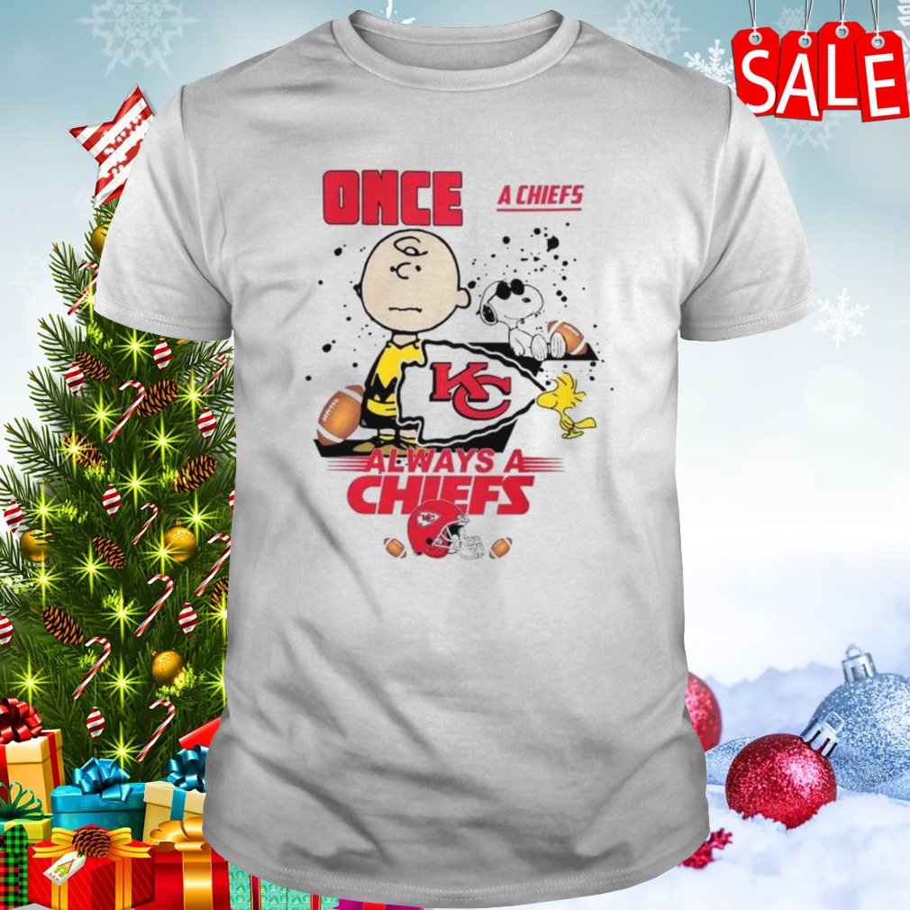 Kansas City Chiefs And Charlie Brown Once A Chiefs Always A Chiefs T-shirt