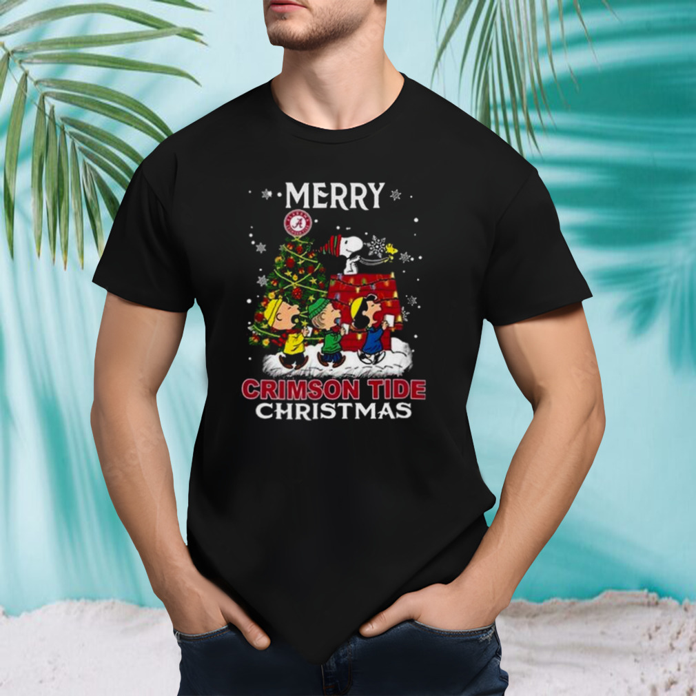 Snoopy And Friends Merry Christmas Alabama Crimson Tide 2023 Shirt