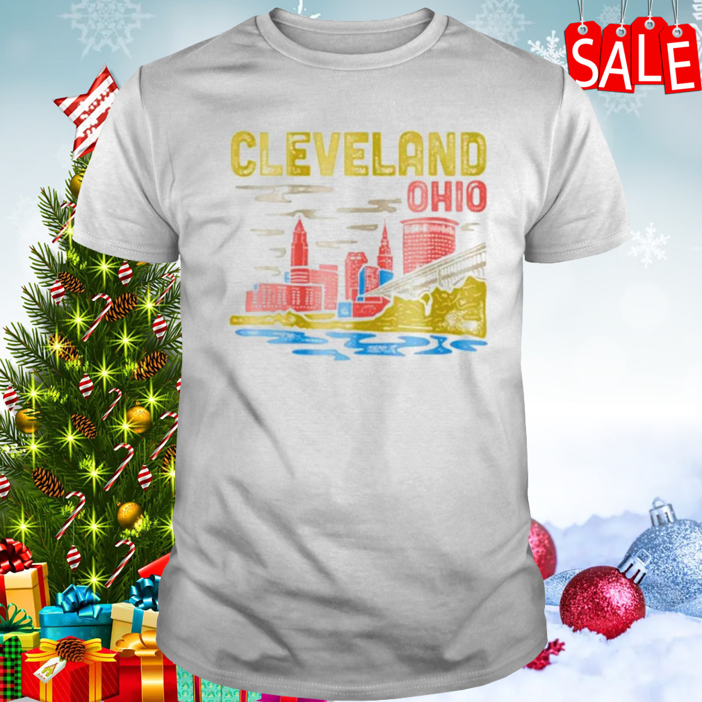 Cleveland Ohio city retro shirt
