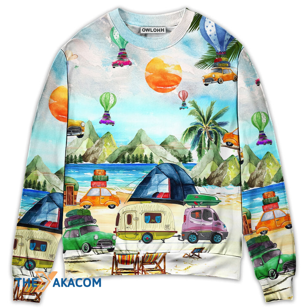 Camping Get High With Gift For Lover 3d Christmas Sweater