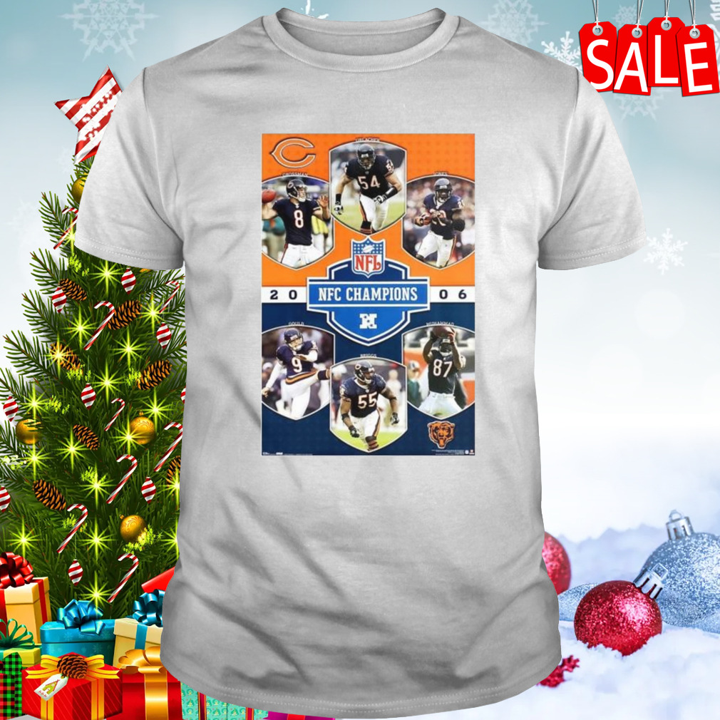 Chicago Bears Nfc Champions 2006 Commemorative Poster Shirt