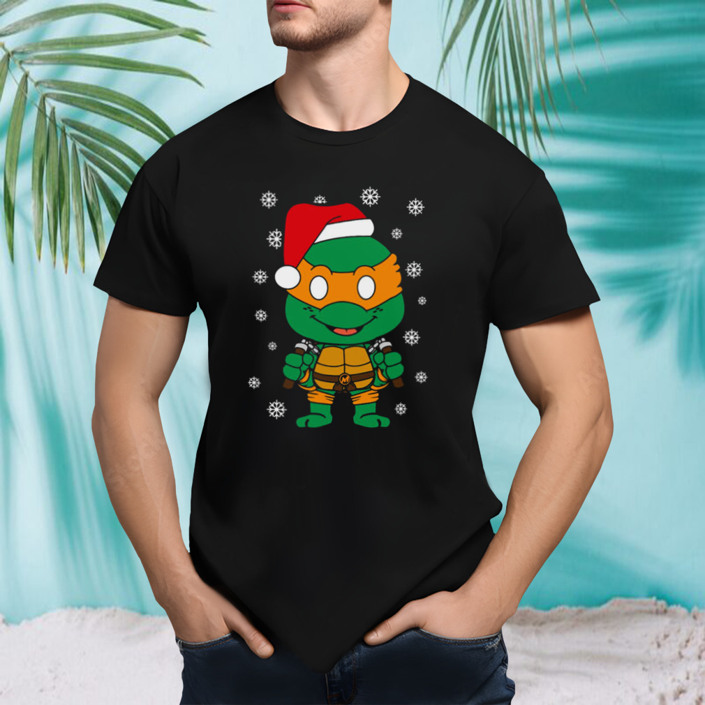 Michaelangelo Christmas Ninja Turtle shirt
