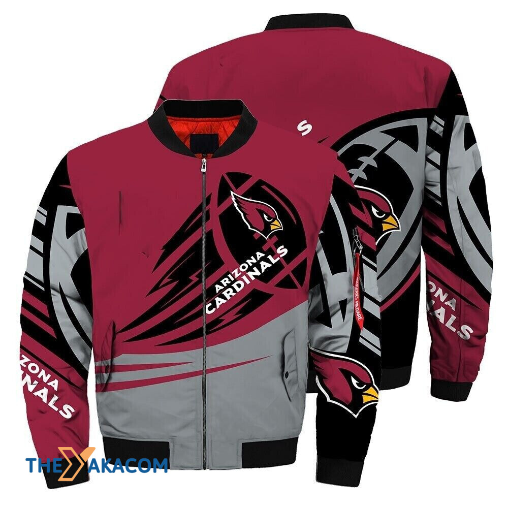 Arizona Cardinals Logo Gift For Fan NFL Team Bomber Jacket Outerwear Christmas Gift