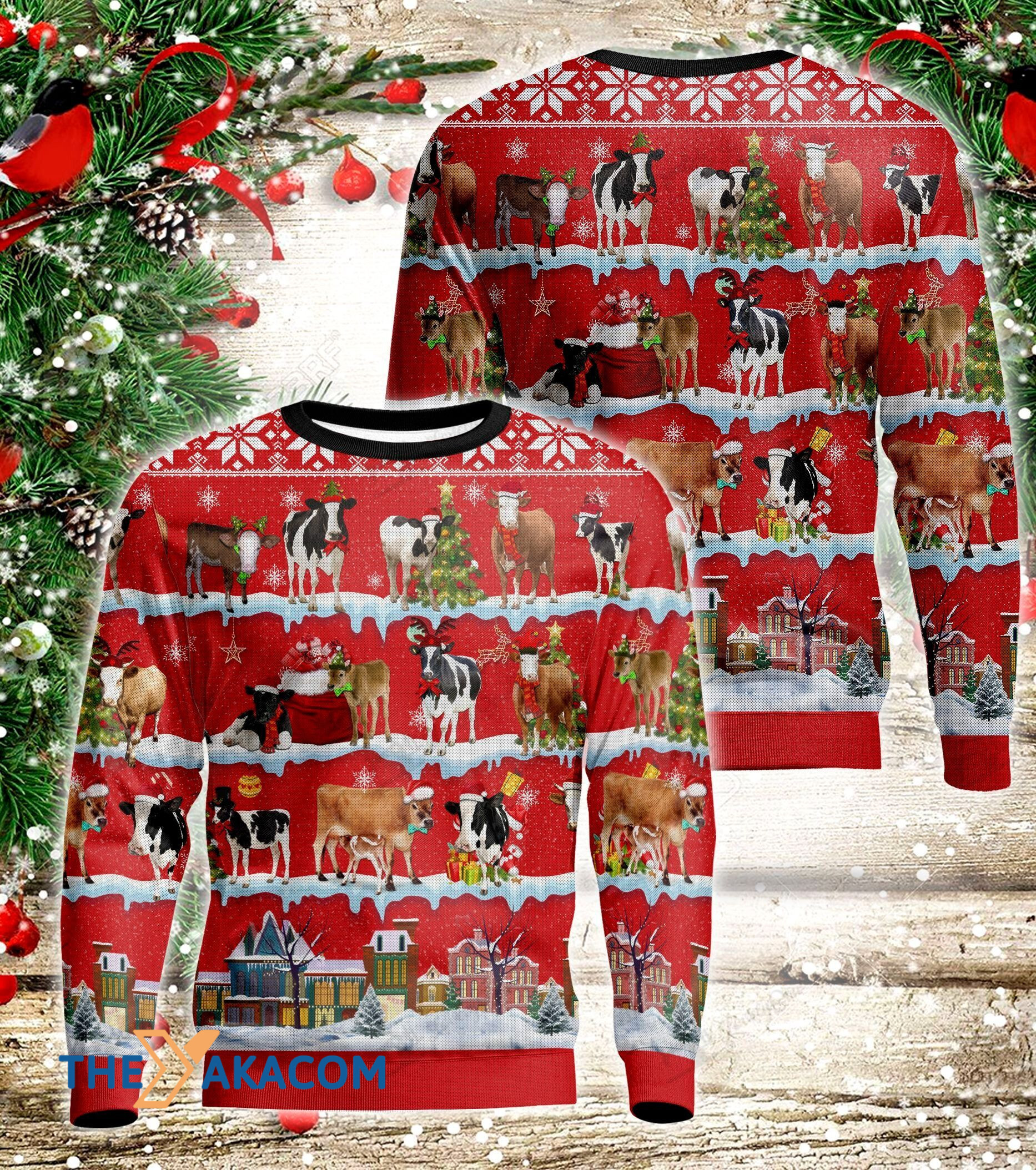 Christmas Day Has Many Cows Gift For Christmas Ugly Christmas Sweater