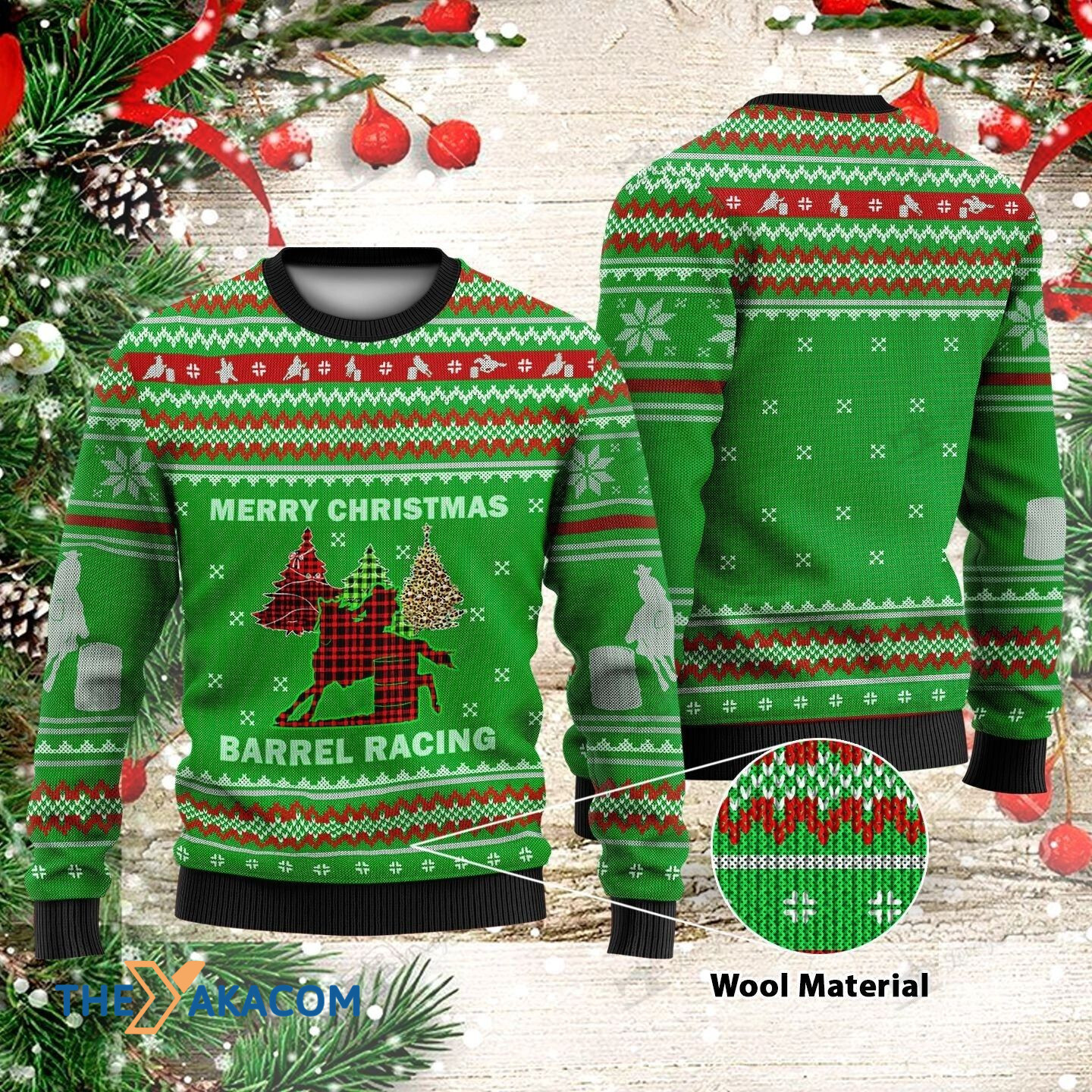 Christmas Day_s Barrel Racing Gift For Christmas Ugly Christmas Sweater