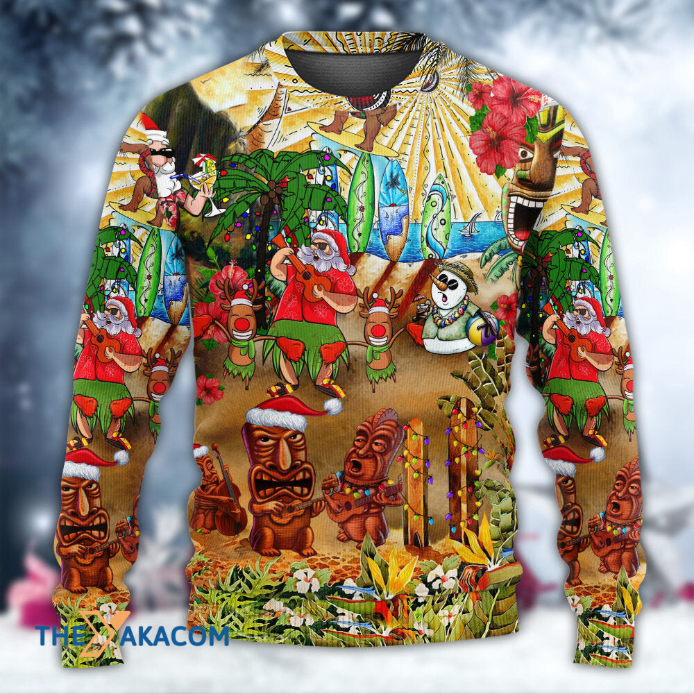 Christmas Mele Kalikimaka From Hawaii Gift For Lover Ugly Christmas Sweater