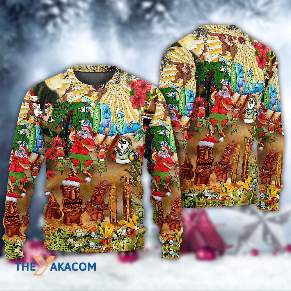 Christmas Mele Kalikimaka From Hawaii Gift For Lover Ugly Christmas Sweater