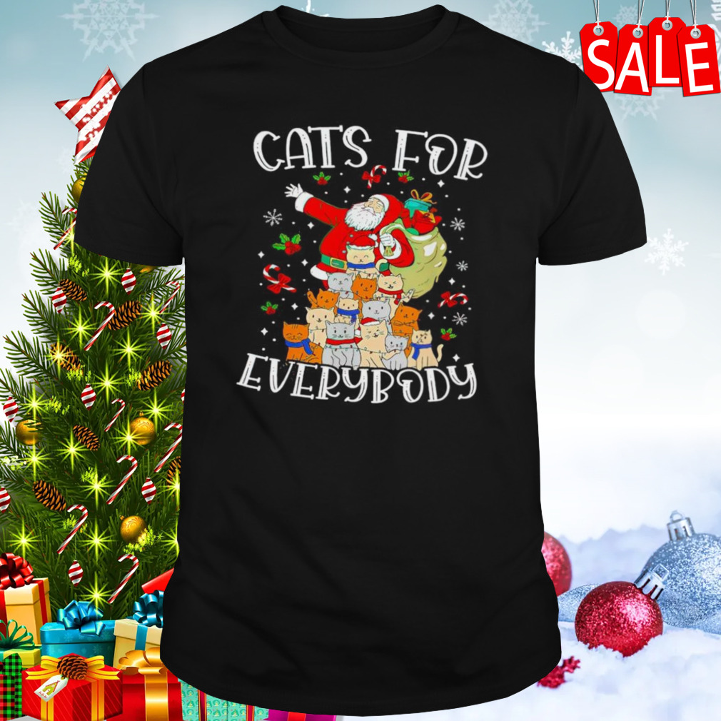 Santa Claus cats for every body Christmas shirt