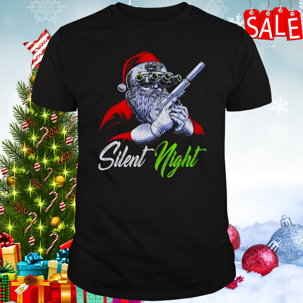 Santa Claus silent night Christmas shirt