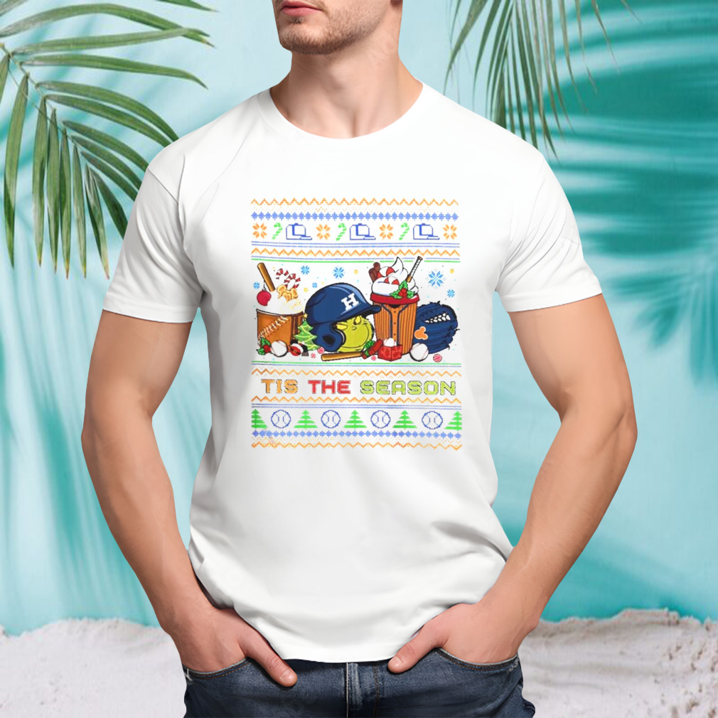The Grinch Houston Astros Tis The Damn Season Ugly Christmas T-shirt