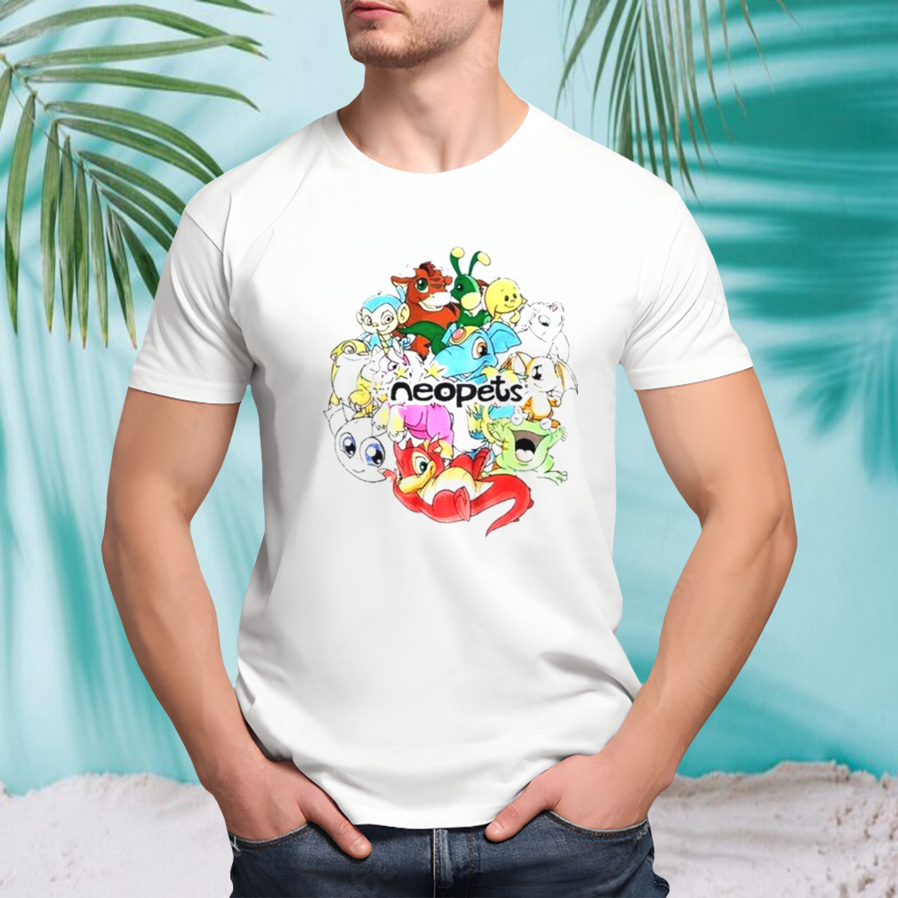 2023 Neopets Group Boyfriend Fit Girls T-shirt