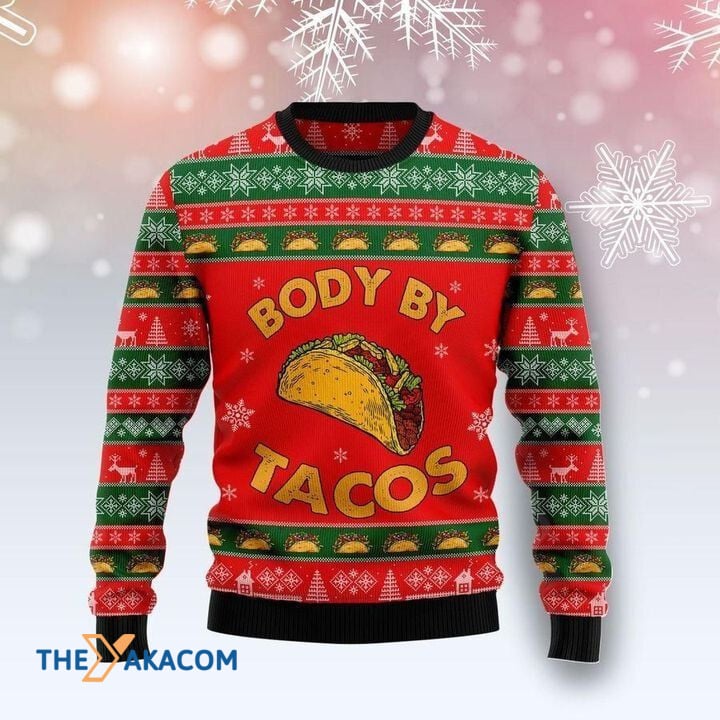 Body Of Tacos Gift For Christmas Ugly Christmas Sweater