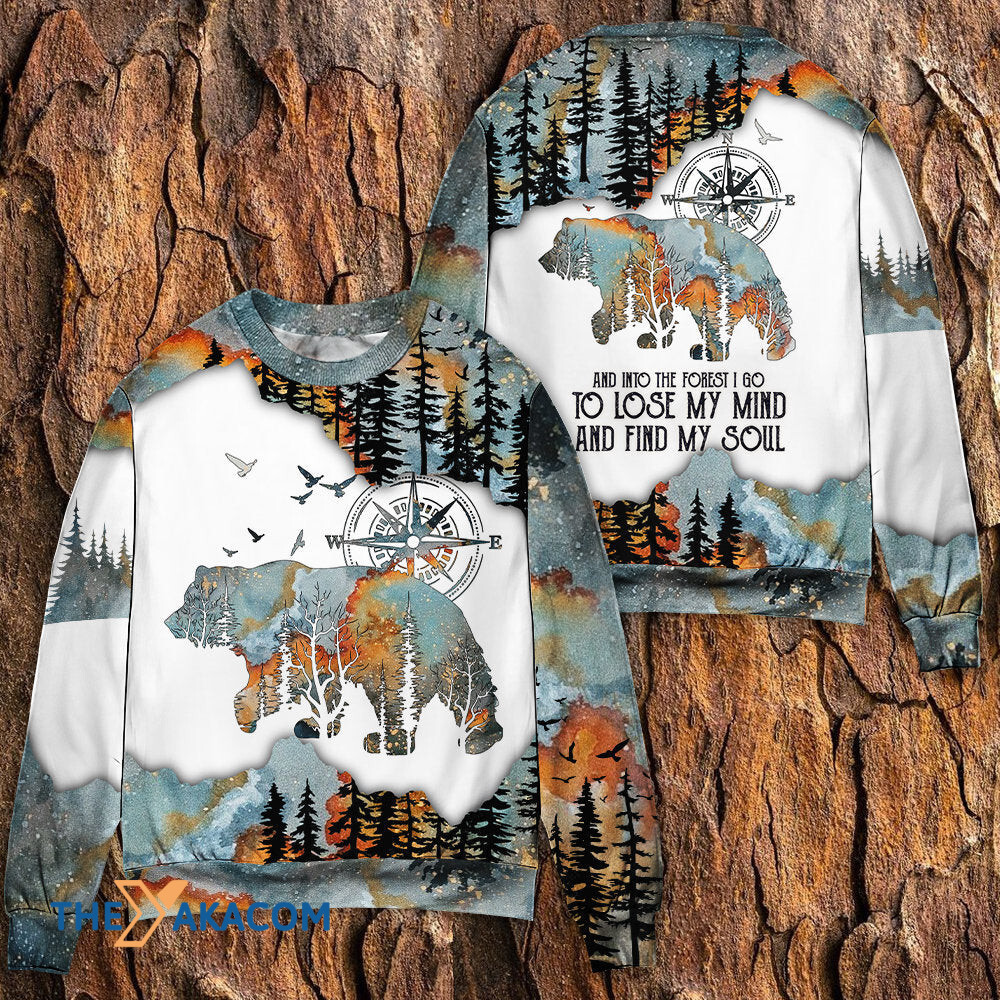 Camping And Into The Forest I Go To Lose My Mind Gift For Lover Ugly Christmas Sweater