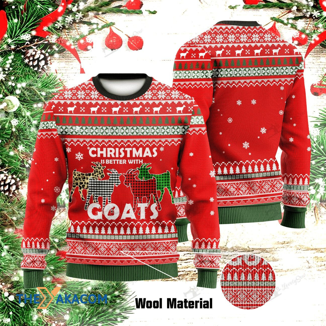 Christmas Better With Goats Gift For Christmas Ugly Christmas Sweater