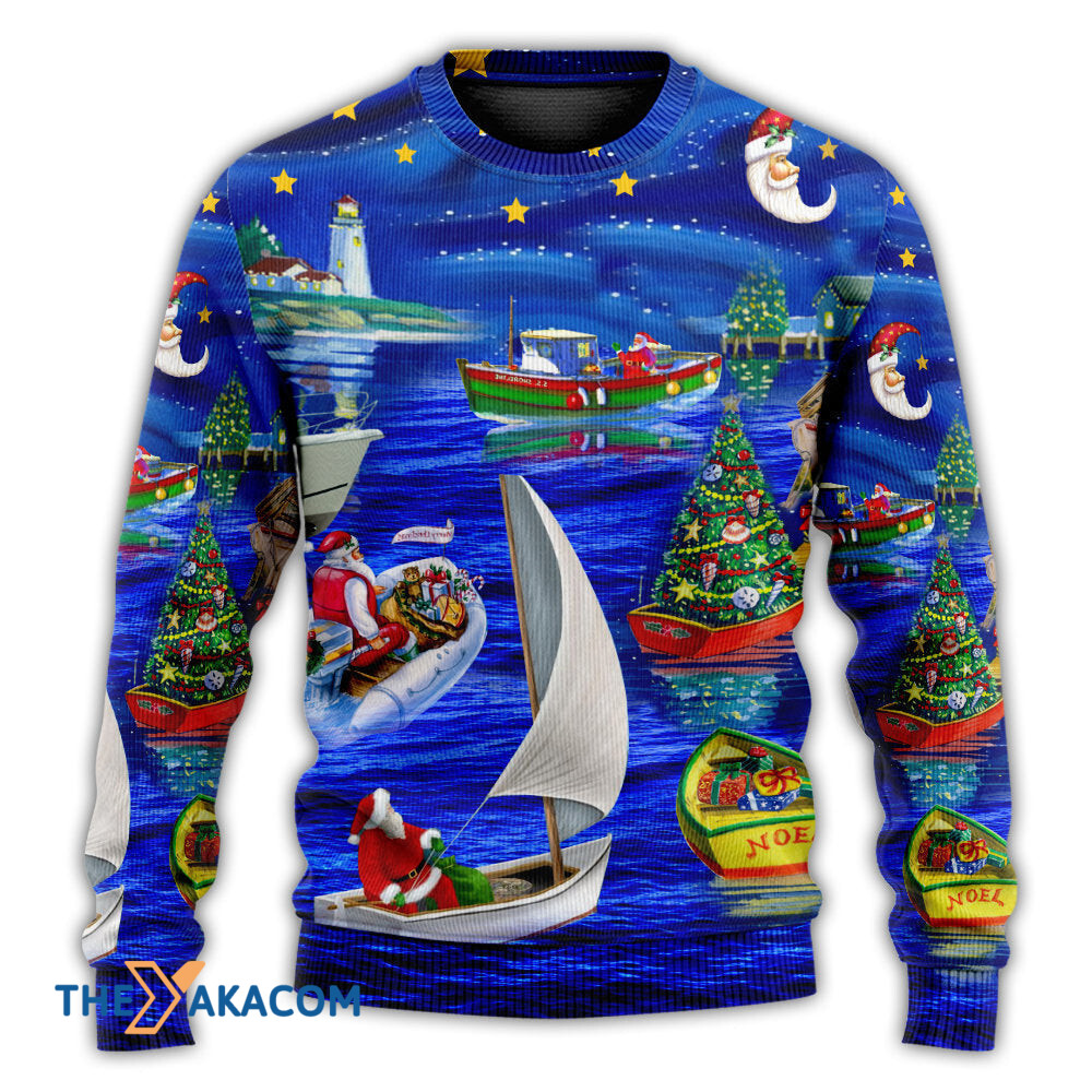 Christmas Coming Starry Night Gift For Lover Ugly Christmas Sweater