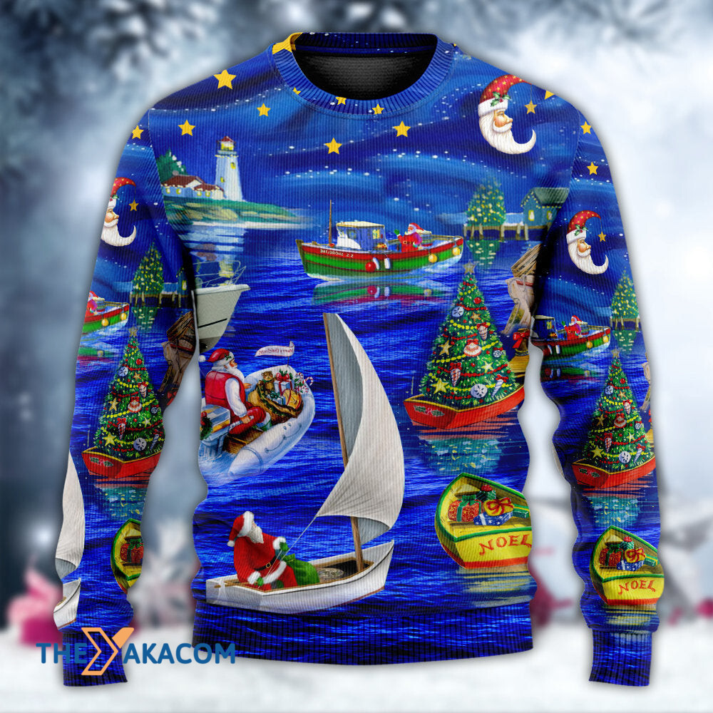 Christmas Coming Starry Night Gift For Lover Ugly Christmas Sweater