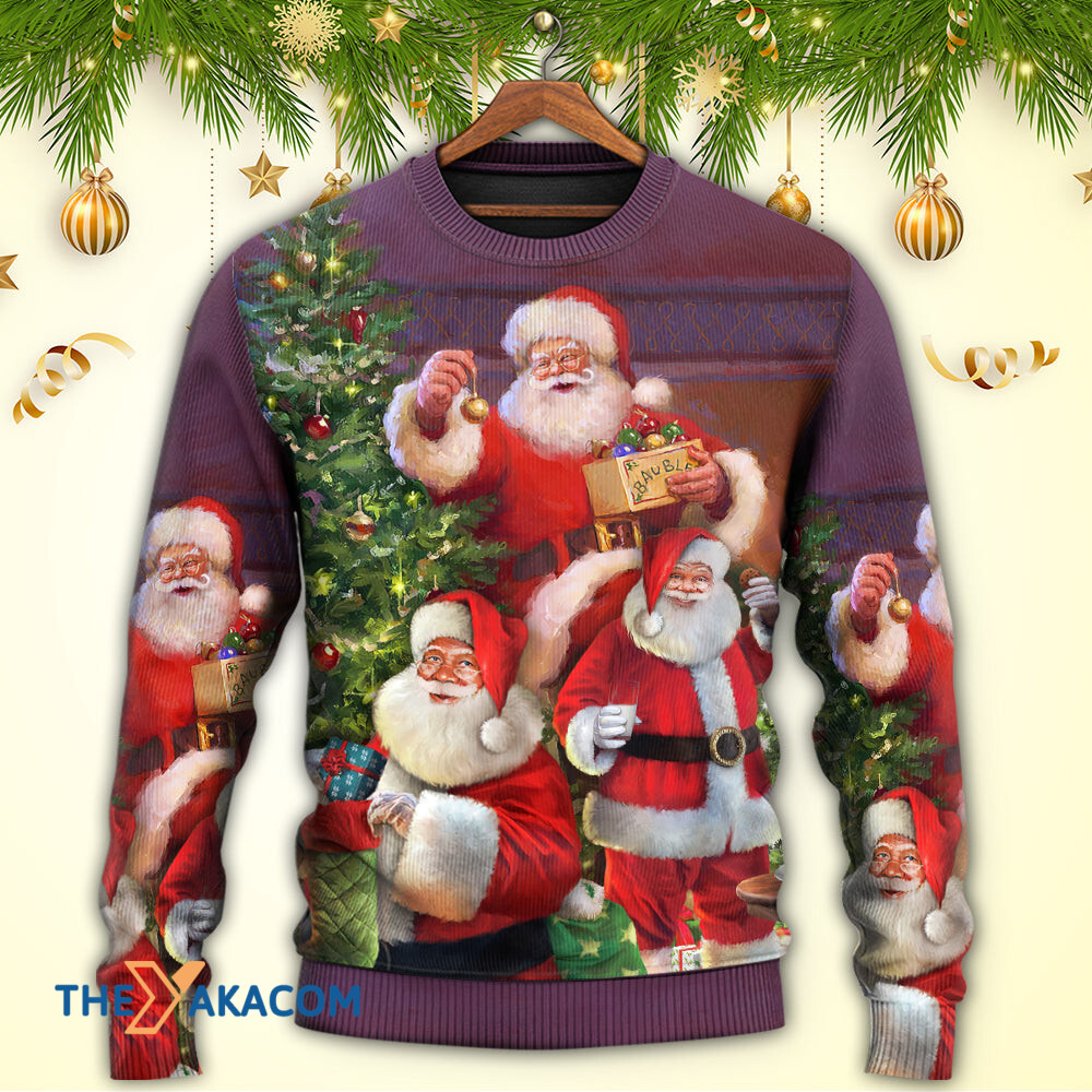 Christmas Funny Santa Claus Gift For Xmas So Happy Gift For Lover Ugly Christmas Sweater
