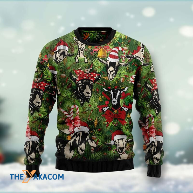 Christmas Goats And Sugar Cane Awesome Gift For Christmas Ugly Christmas Sweater