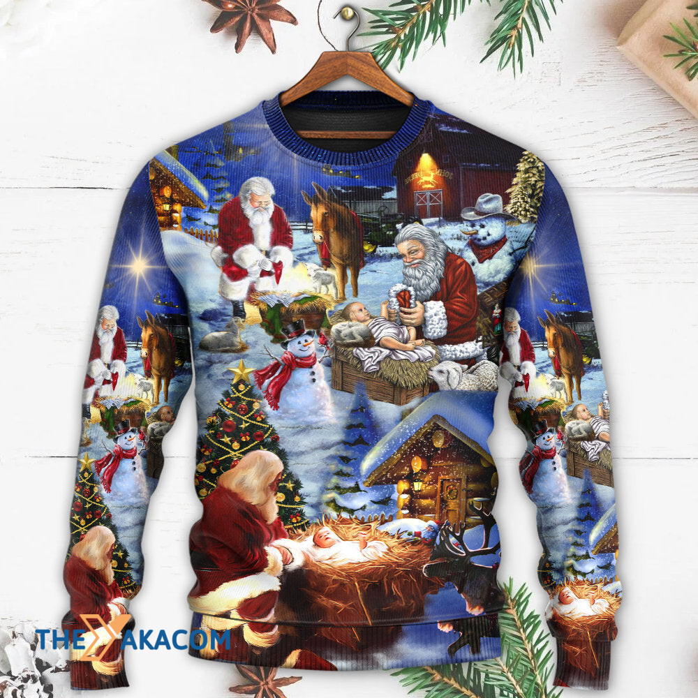 Christmas Jesus Is The Best Gift Ever Gift For Lover Ugly Christmas Sweater