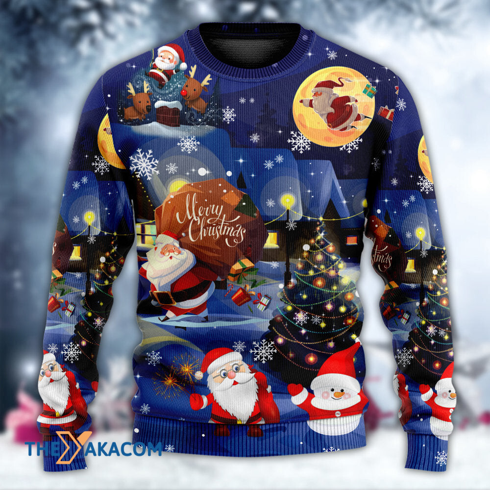Christmas Love Santa And Gifts Gift For Lover Ugly Christmas Sweater