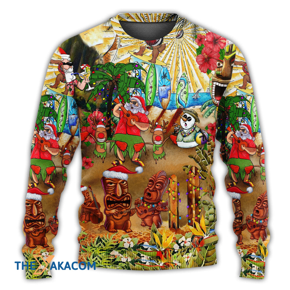 Christmas Mele Kalikimaka From Hawaii Gift For Lover Ugly Christmas Sweater