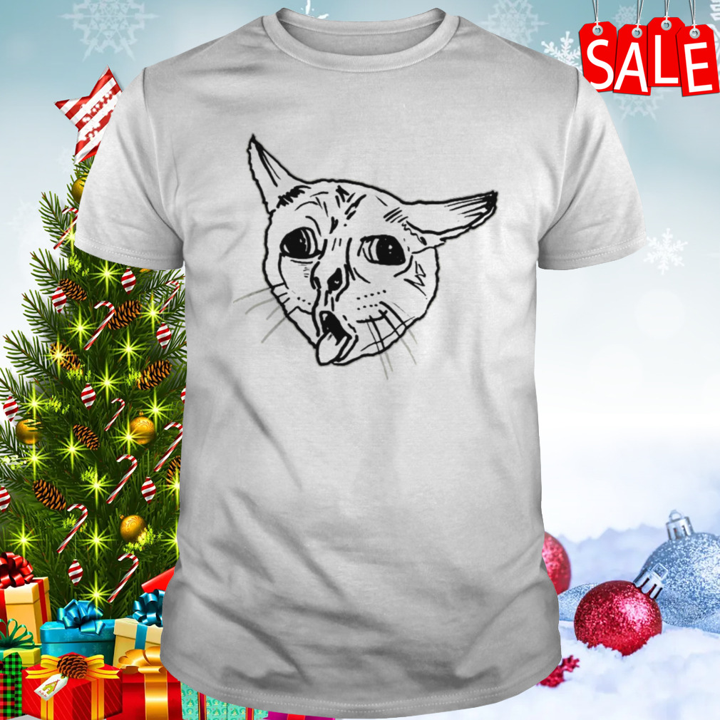 Coughing Cat Meme Christmas shirt