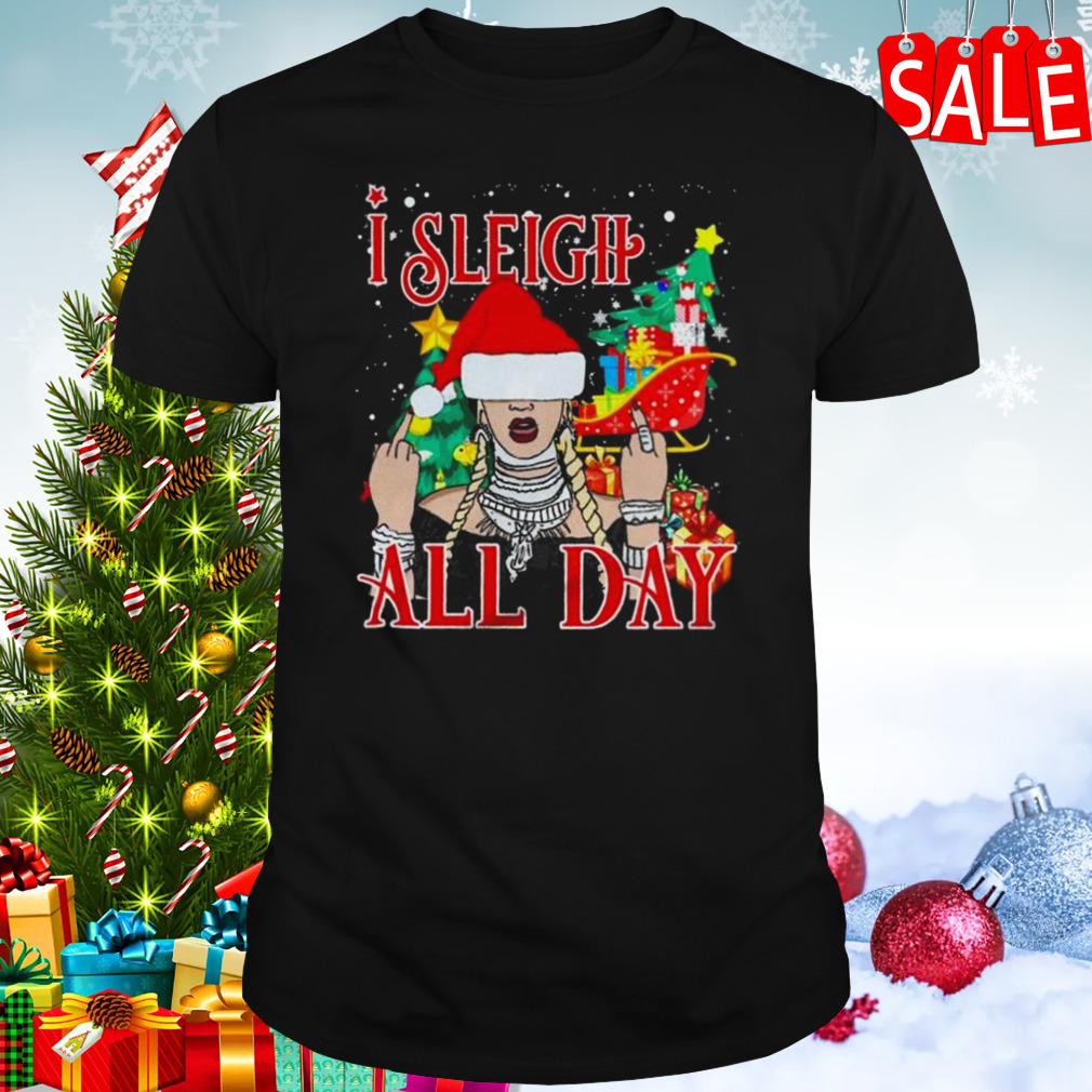 I Sleigh All Day Merry Christmas T-shirt