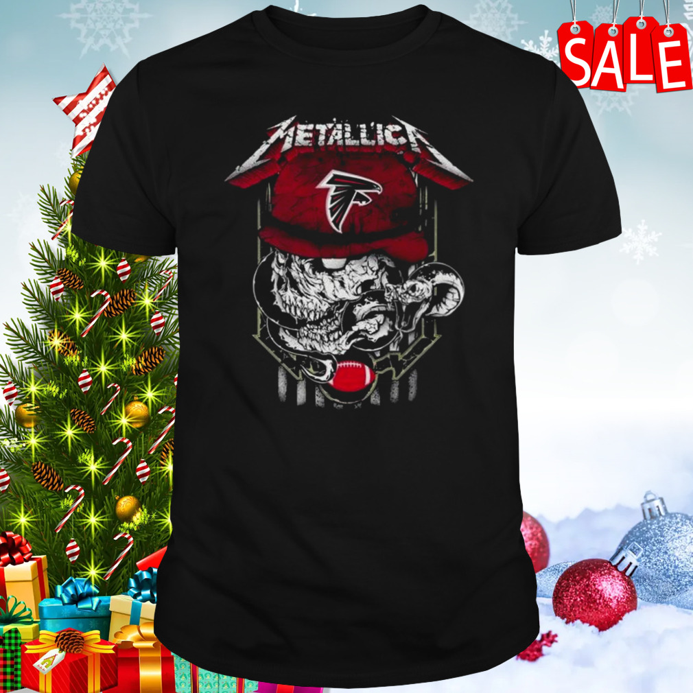 Metallica Skull Snake Atlanta Falcons USA T-Shirt